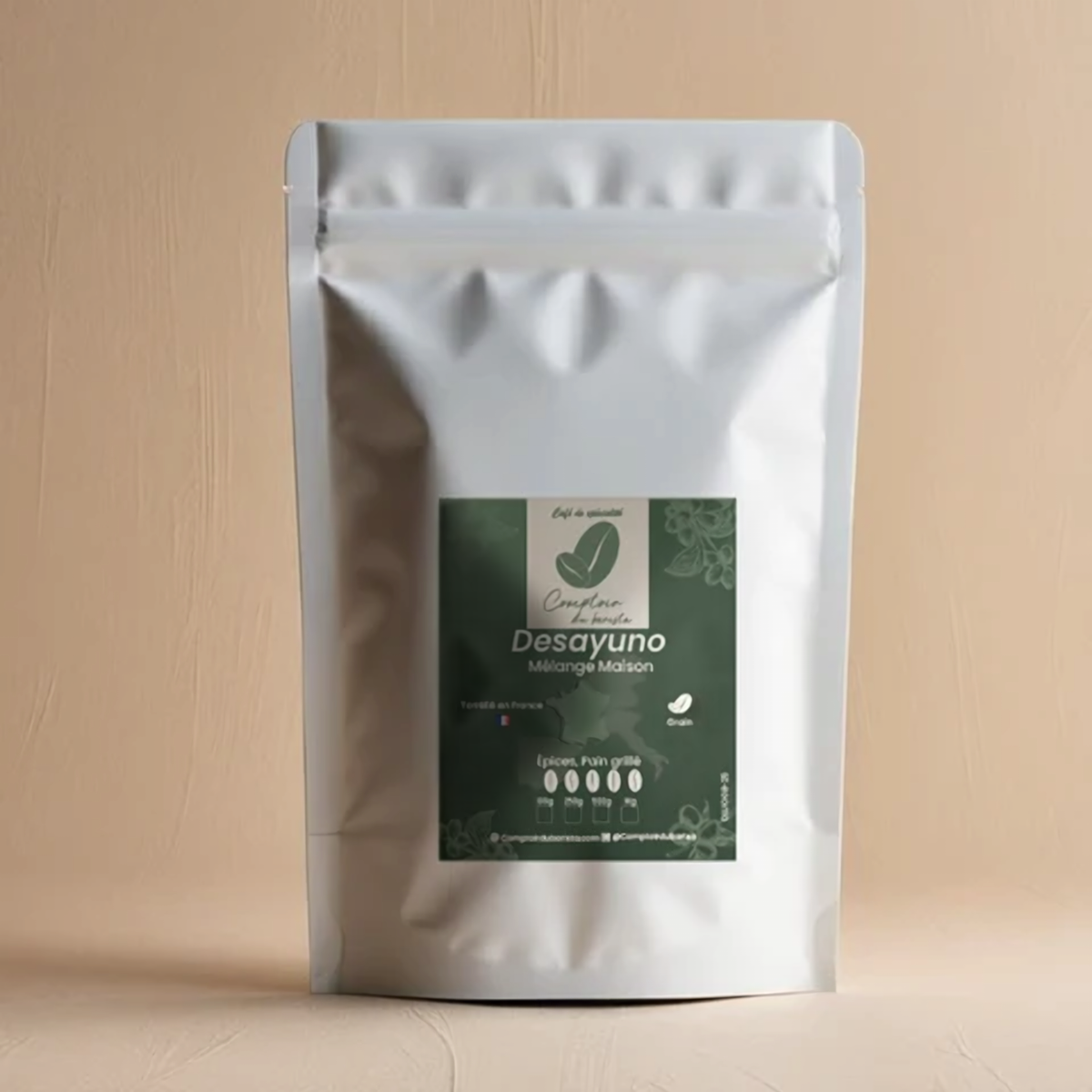 Sachet de café en grain Desayuno, mélange maison intense – Comptoir du Barista